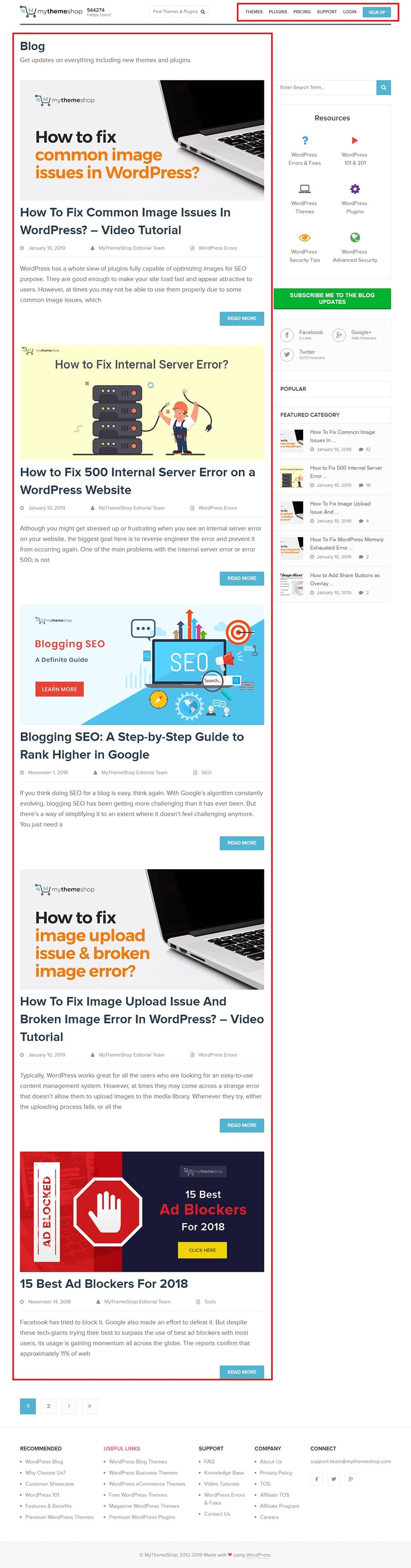Blog vs Websites combine