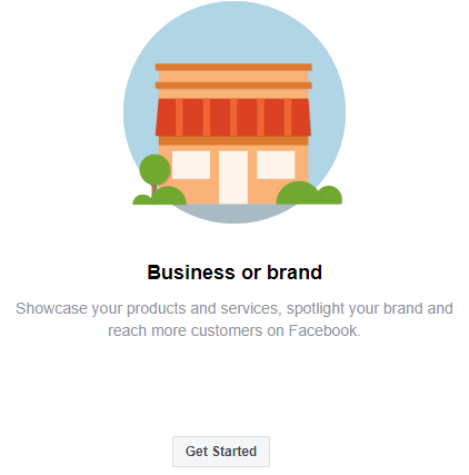 Facebook page Business-and-brand