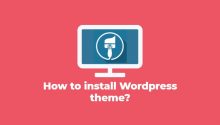 Wordpress theme install