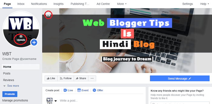 facebook profile and cover image 