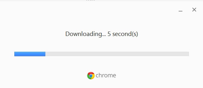 google chrome browser download process start
