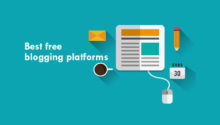 free blogging platforms such as wordpress.com, blogger.com, wix.com