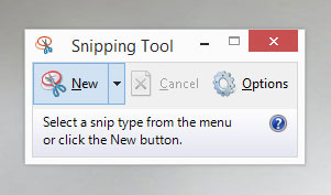 Snipping Tool in Windows 8.1