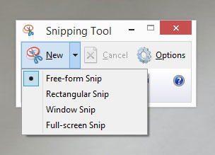 Snipping tool ke char snip features