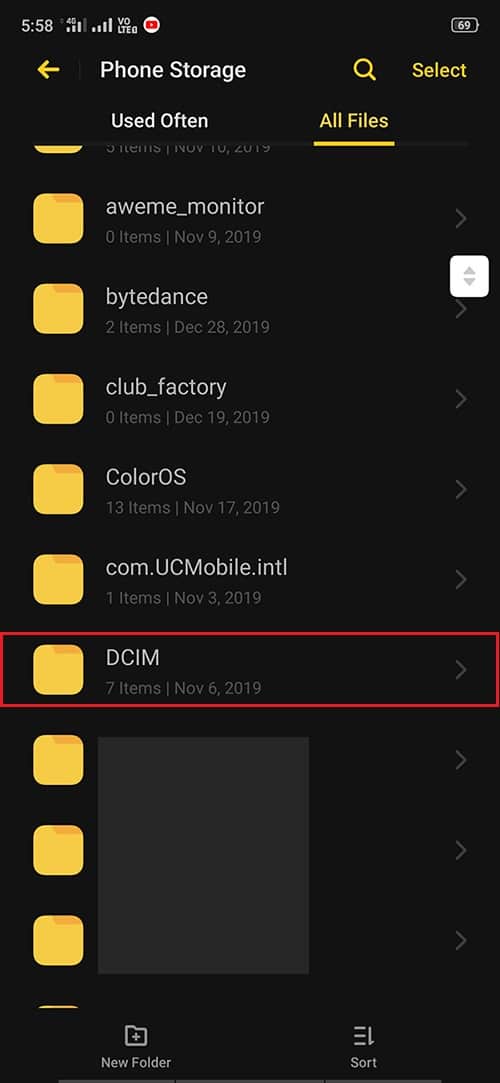 DCIM Folder In Android Phone 