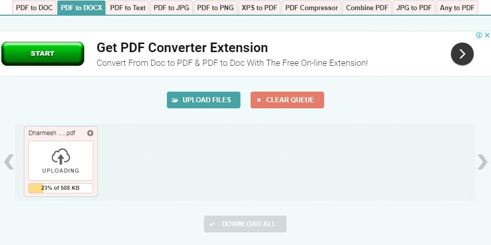 PDF to Docx converter online