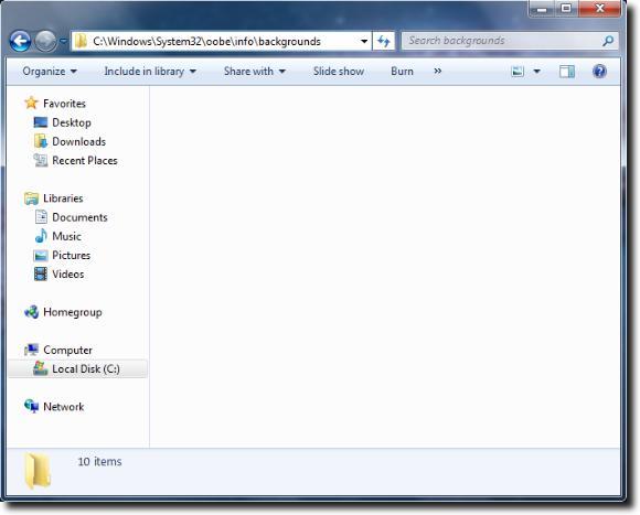 backgrounds folder in windows 7