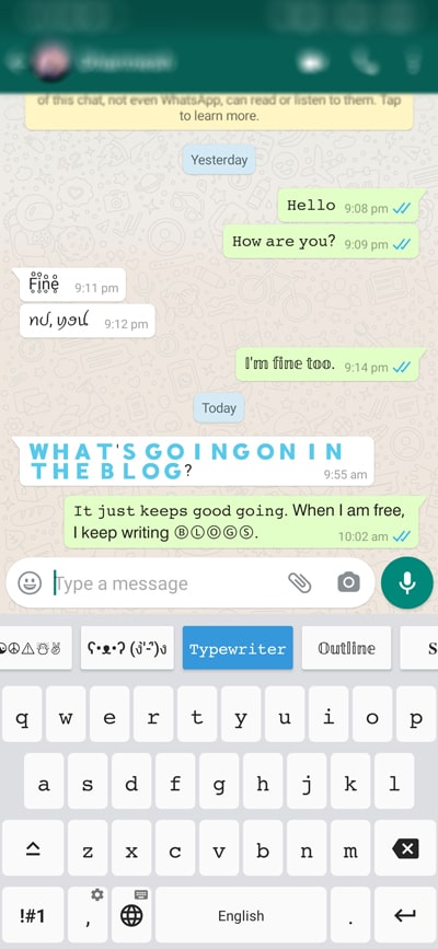 Font style app through conversation
