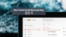 Most Useful Gmail Shortcuts Keys in Hindi